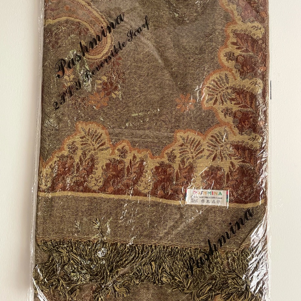 Brown/Yellow Pashmina Scarf
